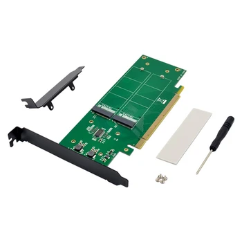PCI-E X16 4 Kanalų M. 2 Nvme SSD Plėtra Riser Card M. 2 M VSD Padalinta Card PCIE X16 M. 2 Nvme SSD Adapteris