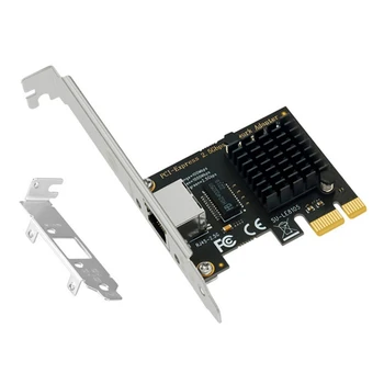 RTL8125BG PCI-E X1 Iki 2,5 Gbps Gigabit RJ45, Ethernet Tinklo plokštės Juoda PC Windows/Linux/Esxi/ROS