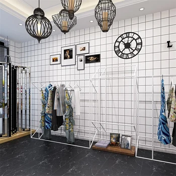 Beibehang Paprasta linija pledas tapetai drabužių parduotuvė miegamojo kambarį fono sienos geometrijos dekoratyvinis freskomis 3d tapetai