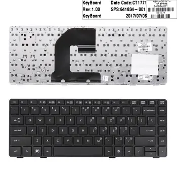 Naujas JAV Išdėstymo Klaviatūra HP EliteBook 8460P Juodas Rėmelis, Juoda Su Piont Stick