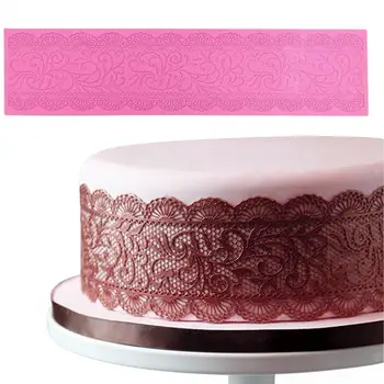 Praktinių Pink Gėlių Modelis Gražus Puošti Šokolado Silikoninė Forma Šalis Tiekia Tortas Pelėsių Minkštas Pelėsių