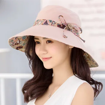 Vasaros moterų saulės, apsauga nuo saulės, skrybėlę kelionių saulės skrybėlę moterų vasaros korėjos versija banga anti-ultravioletinių paplūdimio skrybėlę.