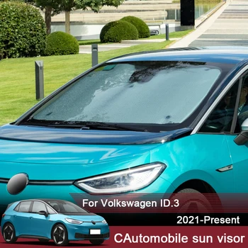 Automobilių Tentai nuo saulės UV Apsauga Volkswagen ID.3 2021 2022 2023 Uždanga Nuo Saulės Pavėsyje Skydelis Priekinis Stiklas Raštas Priedai