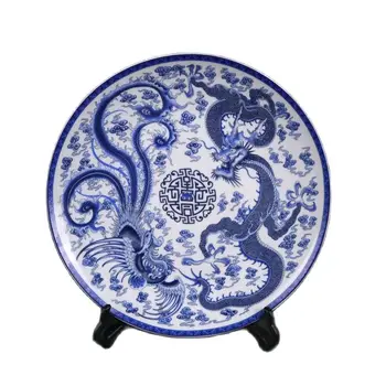Kinijos Seno Porceliano Mėlynos Ir Baltos Dragon 