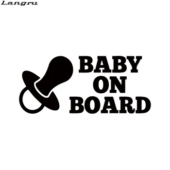 Langru Cool Grafika Kūdikių Laive Vinilo Lipdukas Lipdukas Automobilių Įspėjimo Vaiko Automobilių Lipdukai Ir Stiliaus Apdaila JDM