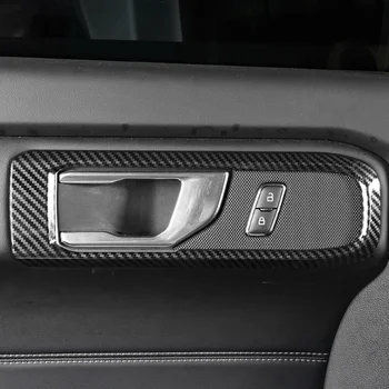 BJMYCYY 4PCS/SET ABS dekoratyvinis rėmelis vidinės durys dubuo su rankena automobilio duris Ford Explorer 2020-2022