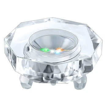 Crystal LED Šviesos pagrindas Spalvotų Auto Mirksi Pjedestalo Spalva Rodo, Stovėti Apšviesta Ekrano Plokštė Su Flat Top Paviršiaus
