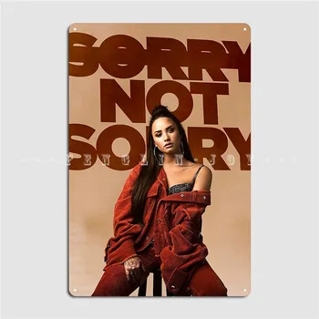Sorry Ne Sorry, Demi Lovato Metalo Apnašas Plakatas Sienos Pub Pub Garažas Senovinių Plokštelių Alavo Pasirašyti Plakatas