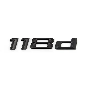 3d Lipdukas, Automobilių Galinis Kamieno Pasirašyti Dangčio Blizgesio Juoda 123d 118d Laišką Logotipas Ženklelis