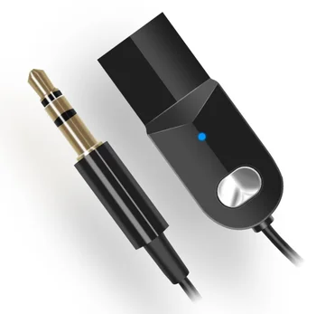 USB Bluetooth 5.0 Imtuvas Belaidžio ryšio Adapteris, 3,5 mm Jack Automobilio Audio Aux Muzikos Imtuvas, laisvų Rankų įranga, Garsiakalbis Automobilį