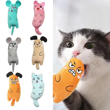Nauji Karšto Juokingas Interaktyvus Pliušinis Animacinių filmų pelės Mini Crazy Kramtyti Žaisti Katžolių Pagalvę Kačių Žaislai Kačiukas Žaisti