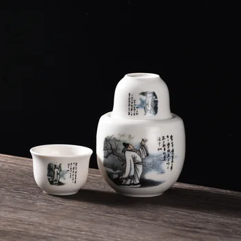 Derliaus Sake Puodeliai Nustatyti Asmeninį Japonų Keramikos Praktinės Vyno Įranga Barek Na Alkohol Vyno Baras Apdaila 