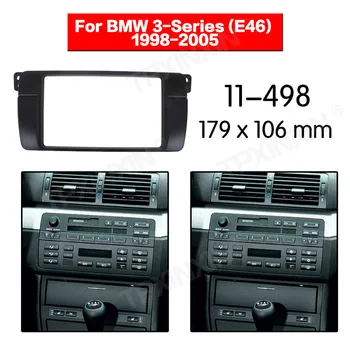 Automobilio radijas Rėmo Skydelis Auto Radijas Stereo fascia BMW 3 (E46) 1998-2005 M Brūkšnys Plokštė Facia Panel Mount Apdaila Rinkiniai Rėmo Adapteris