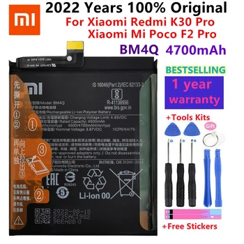 100% Originalus Bateriją BM4Q Už Xiaomi Redmi K30 Pro K30Pro Originali Telefono Baterija 4700mAh+Įrankiai
