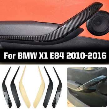 Automobilių Vidinės durų apdailos rankena Padengti BMW X1 E84 2010-2016 Auto Kairėn, Dešinėn Vidaus Duris Porankiu Traukti Apdaila Padengti Smėlio Juoda