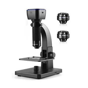 GTBL 2000X Biologinių Skaitmeninis Mikroskopas Wifi USB Mikroskopą Su Skaitmenine & Mikrobų Objektyvas Su 11 Reguliuojamas LED
