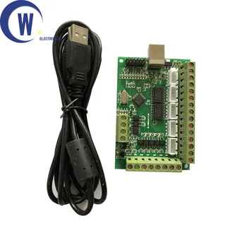 MACH 3 Žalios 5 Axis100Khz USB Sąsaja Valdybos CNC Judesio Kontrolės Kortelė Graviravimas Mašina