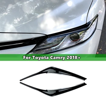 2vnt Automobilių Priekiniai Žibintai Antakių Vokų Apdaila Padengti Toyota Camry 2018+ Automobilio Stiliaus